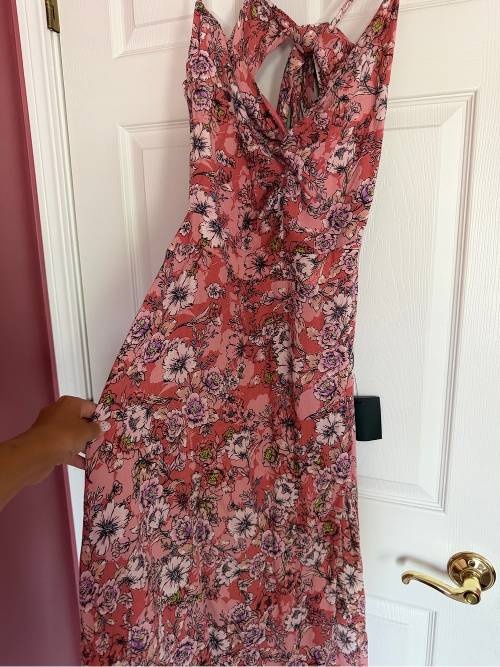 Lulus pink floral dress - Picture 5 of 6